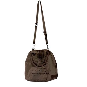 Gerster V.P Green Myra Stylish Canvas Shoulder Bag